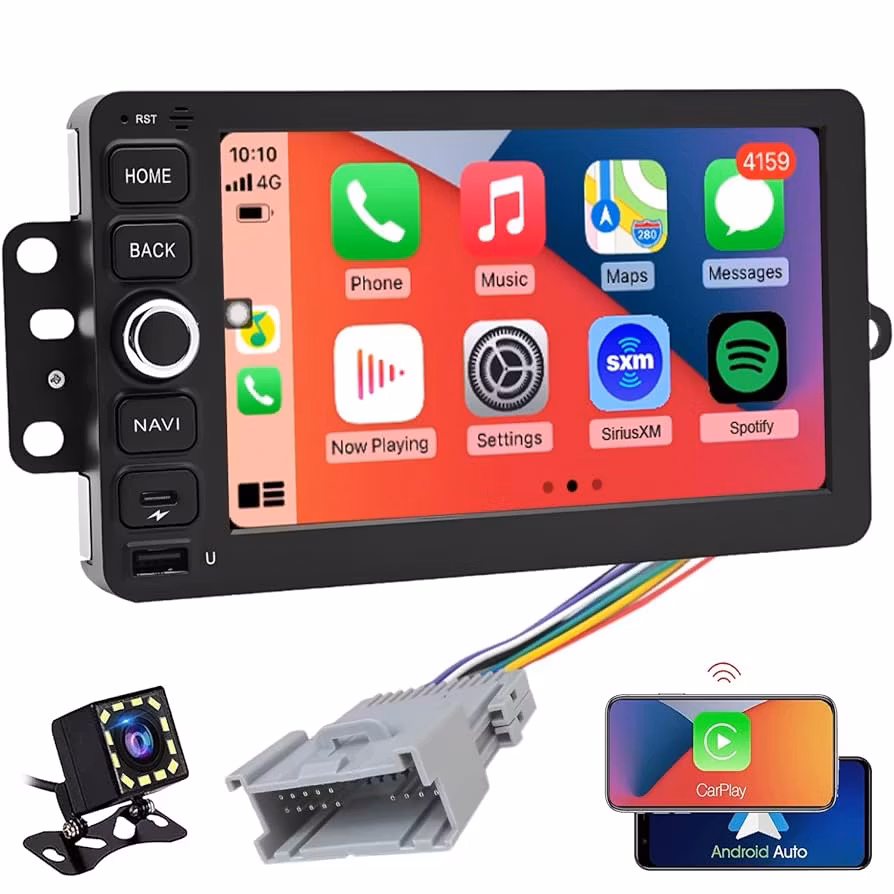 7" android 13. Bilstereo Hummer H2 (2003-2007) gps wifi carplay android auto blåtand rds Dsp RAM:2GB  ROM: 64GB