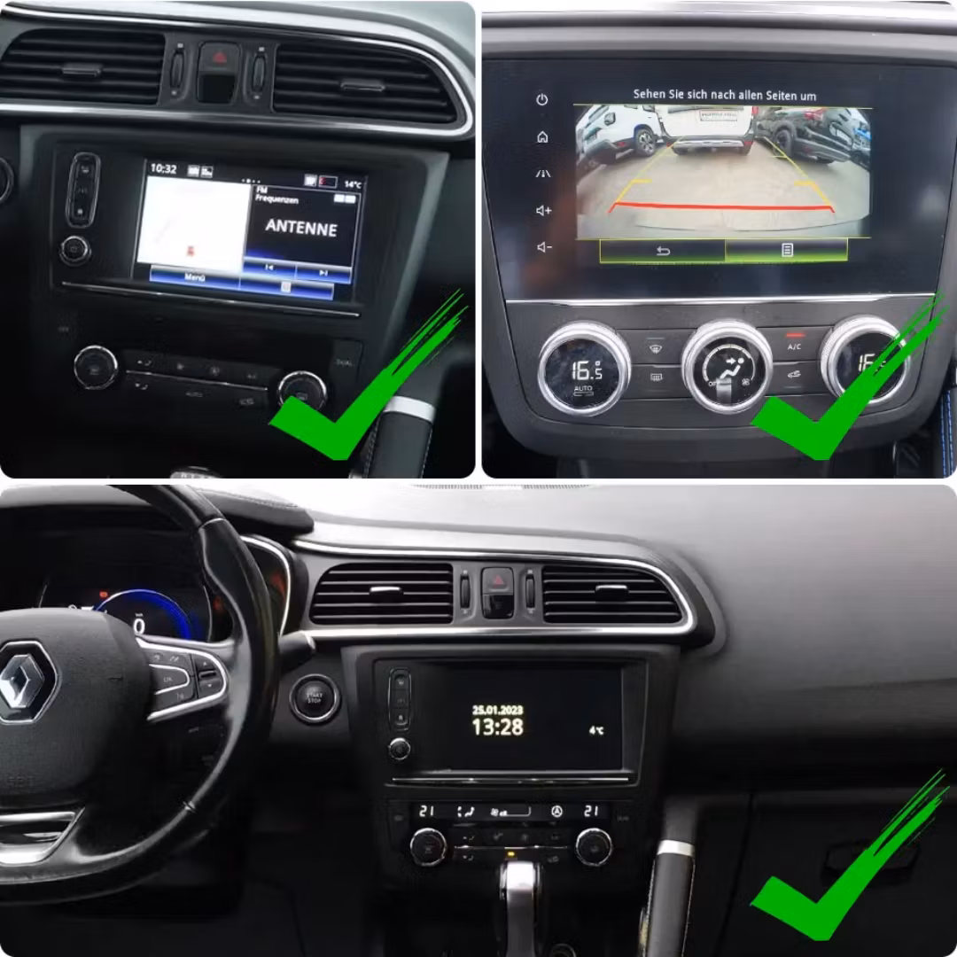 Backkamera för Renault Kadjar 2015-2020, kompatibel med backkamera