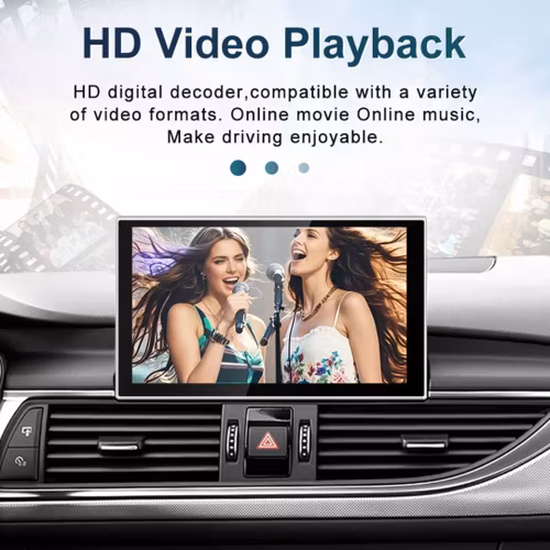 9" android 14, bilstereo Audi 46(2012--2018) gps wifi carplay android auto blåtand rds Dsp RAM:8GB, ROM:128GB, 4G LTE