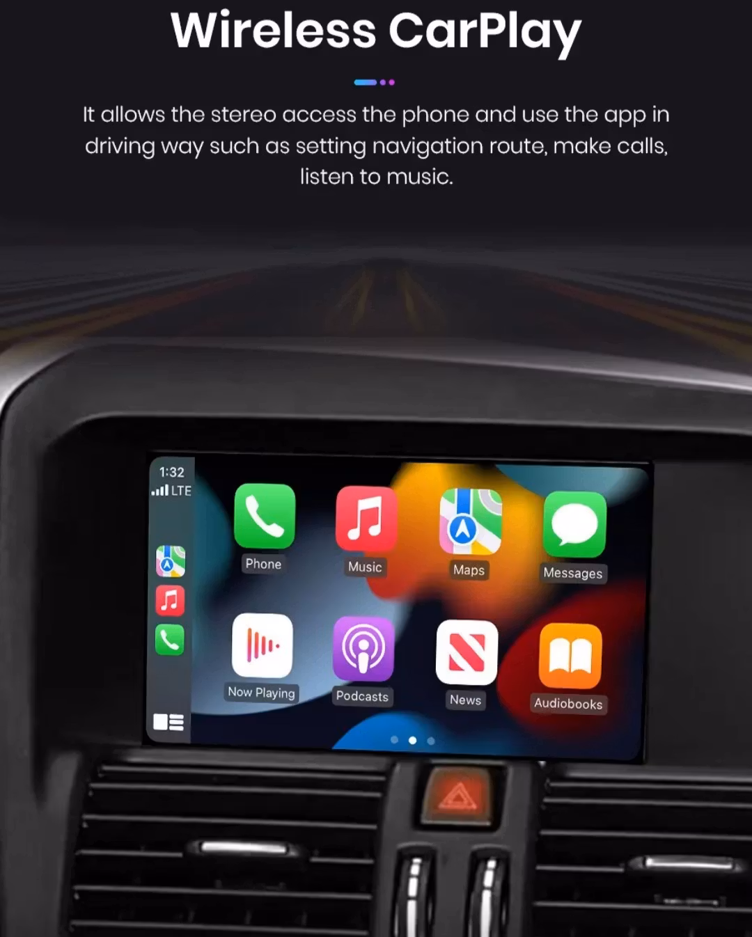 Carplay & Android auto modul  Volvo  V60/S60/V40/vx60( 2015--2018)