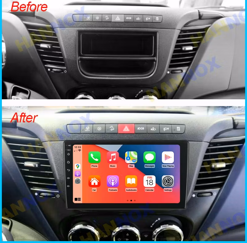 10"android 13, bilstereo IVECO KLen RV/DAILY (2018-2020) gps wifi dsp, bluetooth. Carplay,android auto Ram: 4GB, Rom: 64GB 