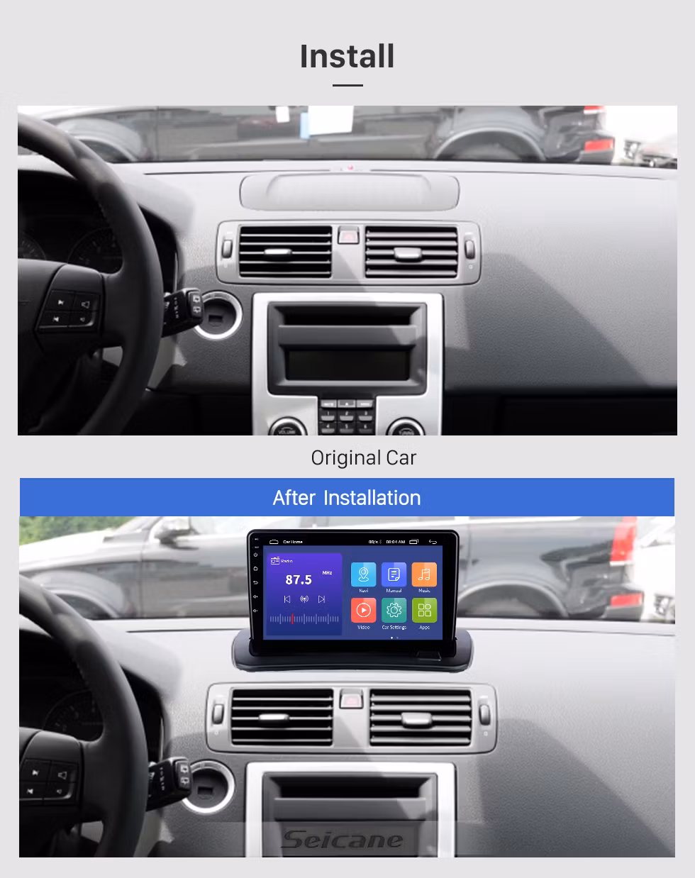 9" android 12,bilstereo Volvo S40(2012),V50(2008--2014), C30(2006---2013), C70(2004--2010),gps,wifi carplau  android auto 64gb Bluetooth  4G DSP4G