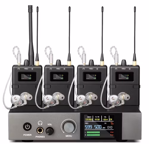 PLL 4st professionellt ufh in-ear-monitorsystem