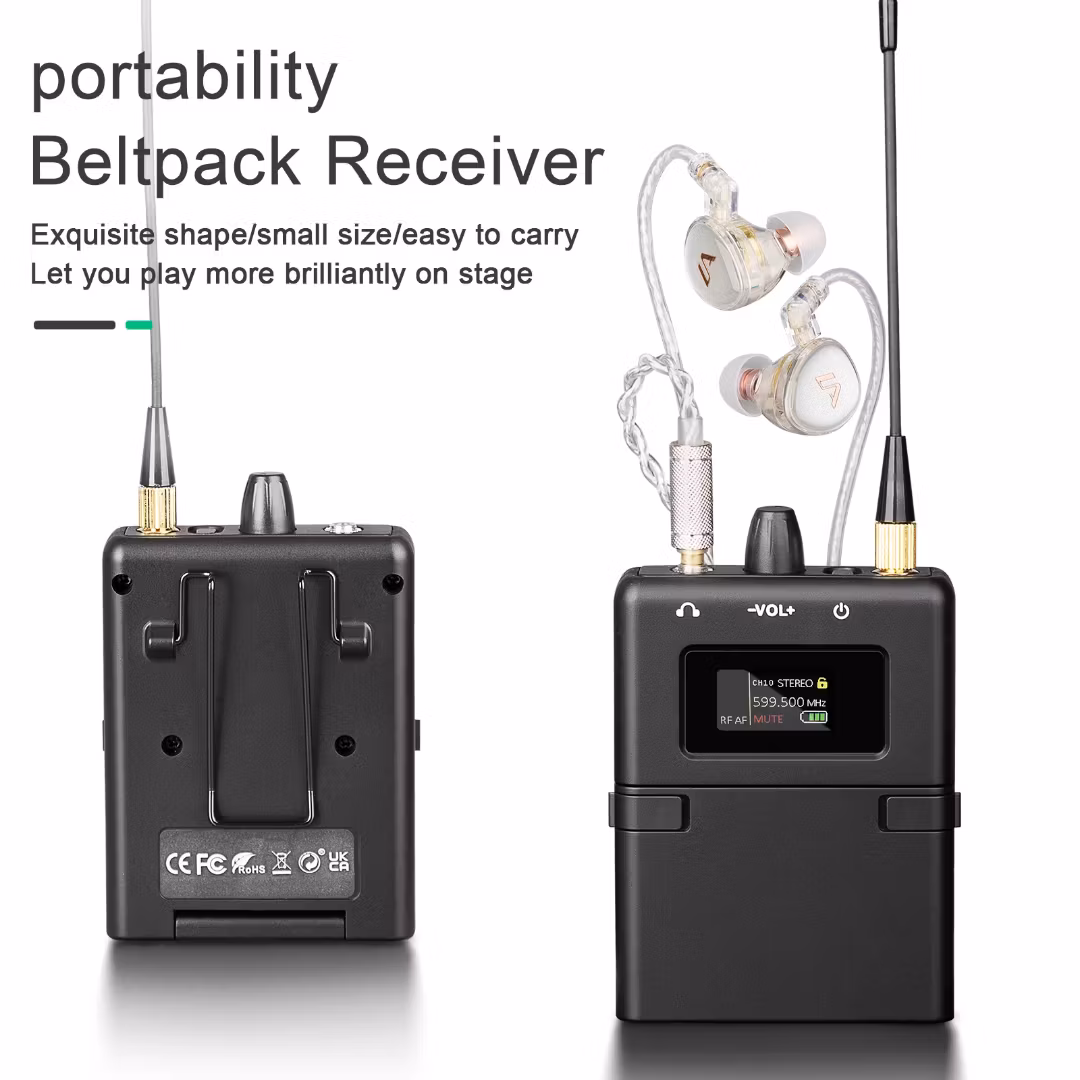 PLL 4st professionellt ufh in-ear-monitorsystem