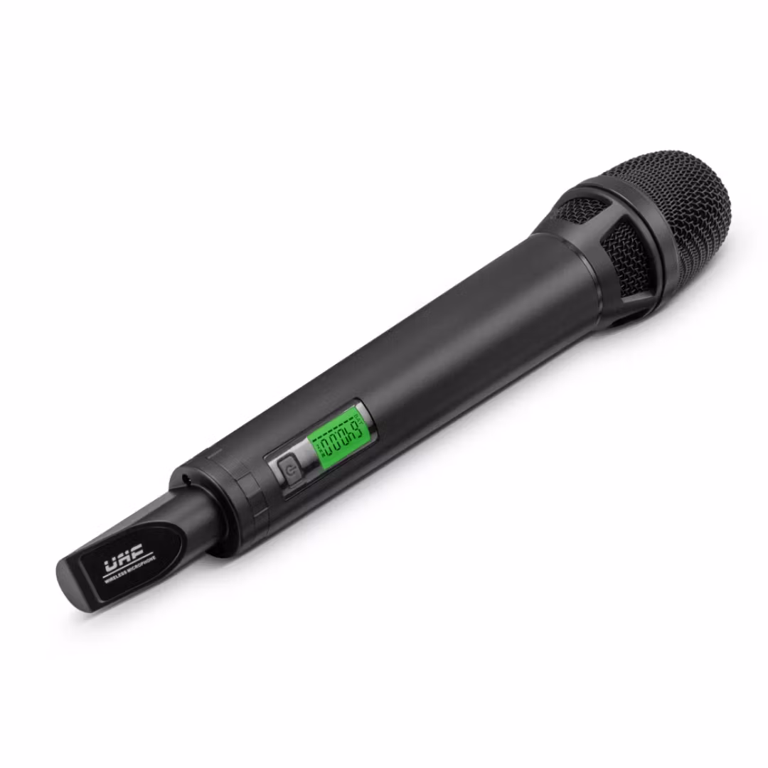 professionellt 8-kanals UHF dynamiskt trådlöst mikrofonsystem med 100 kanaler