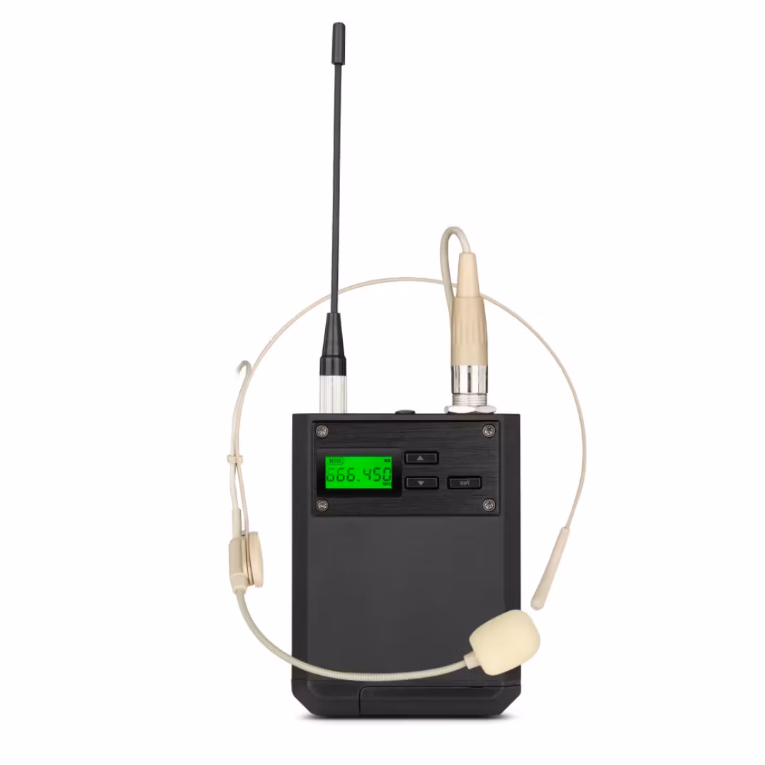 4st headset PLL UHF trådlös mikrofonsystem