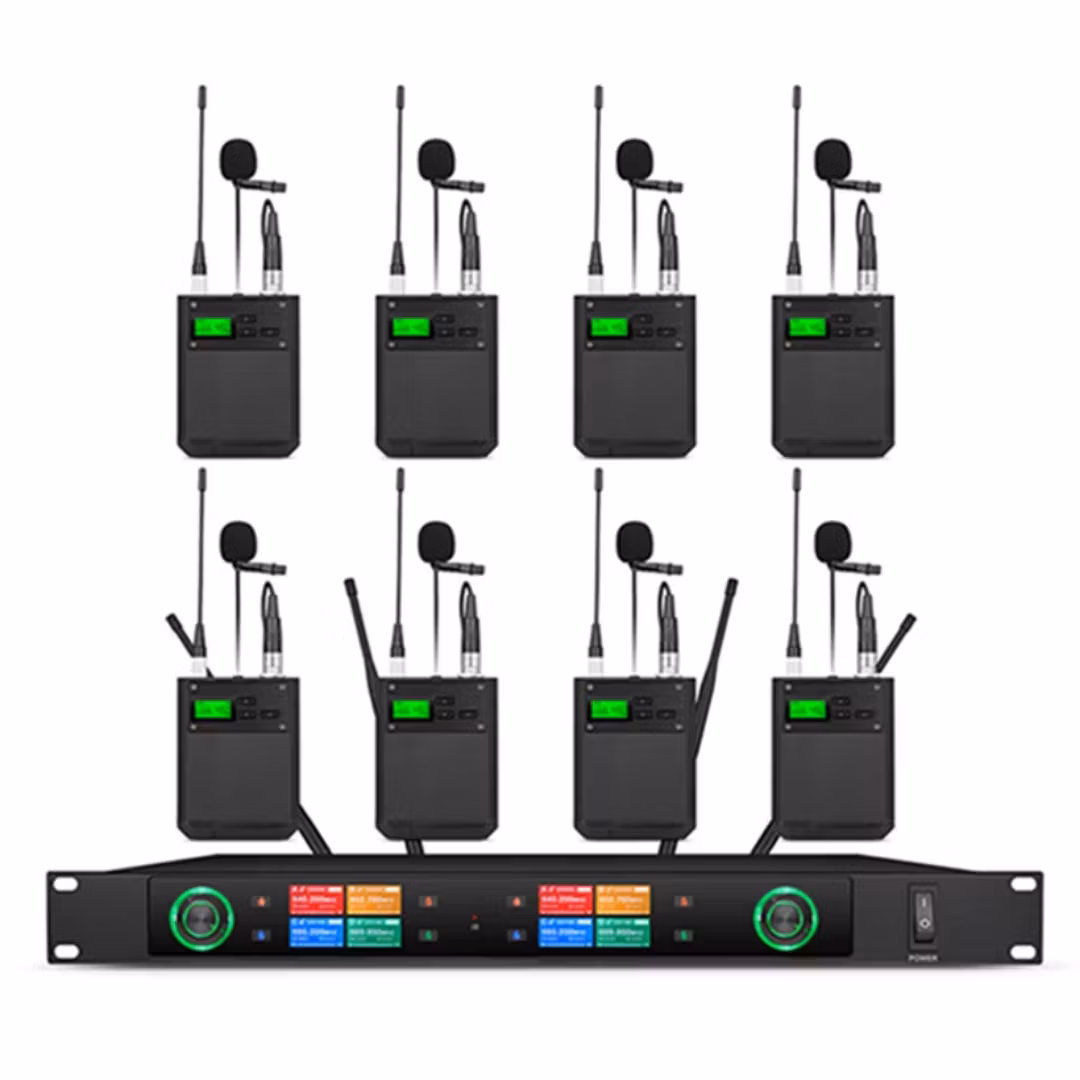 100 kanal 8 st PLL Mikrofonsystem