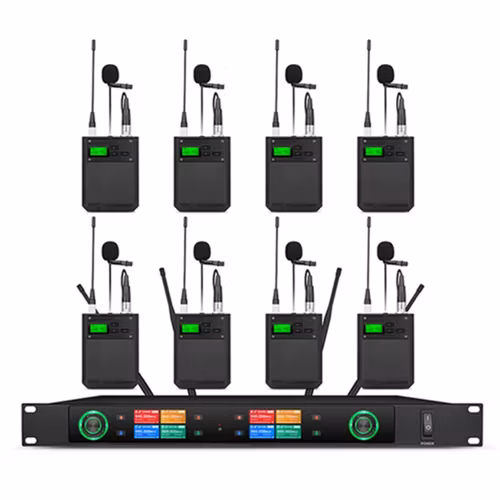 100 kanal 8 st PLL Mikrofonsystem