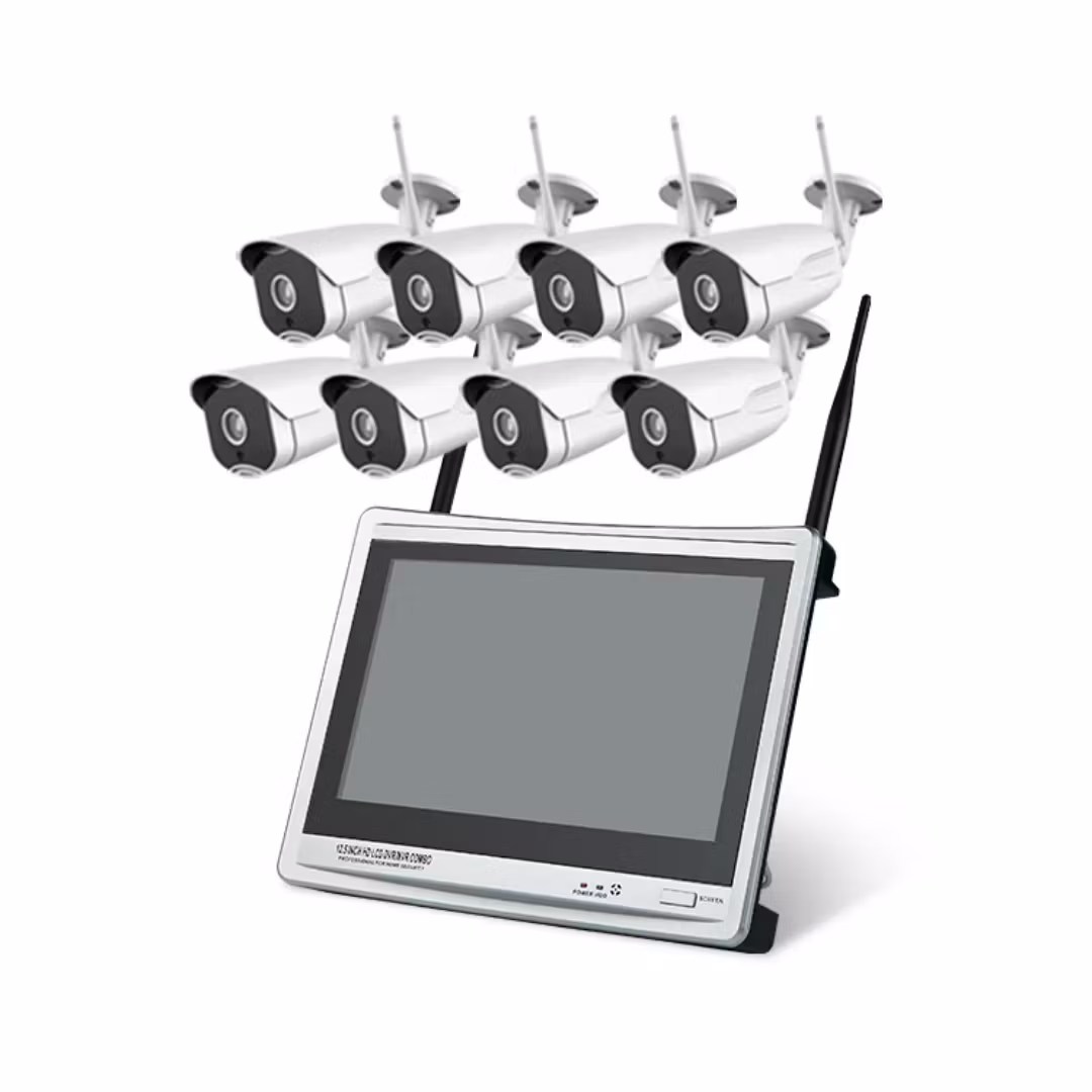8 kanal wifi dvr butik 5 megapixel kamerasystem, 15,6" monitor