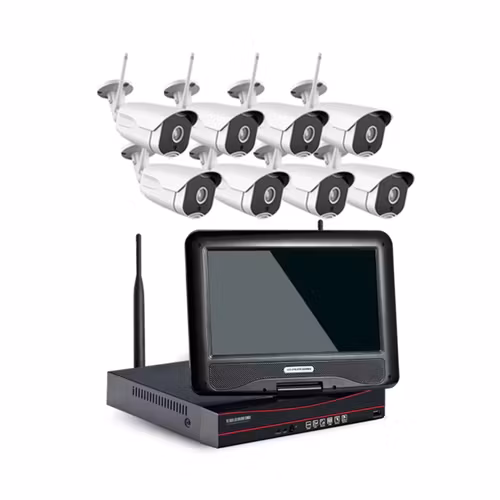 8 kanal wifi dvr butik 3 megapixel kamerasystem, 15,6" monitor