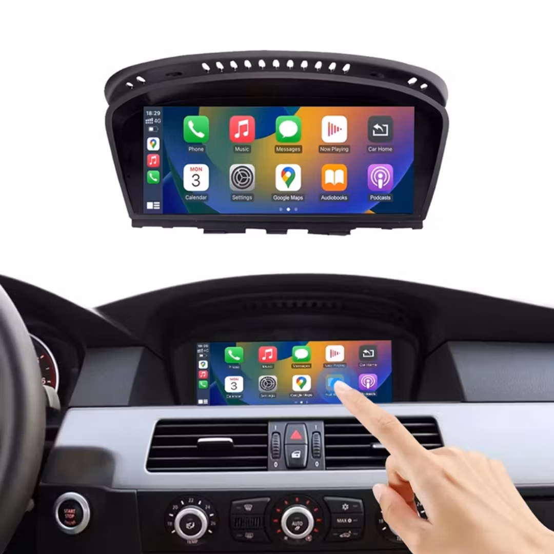 8,8'' Linux-system Ljud- och multimediaspelare E60 Apple Carplay-skärm för BMW E60 E61 2005-2012 Carplay-monitor