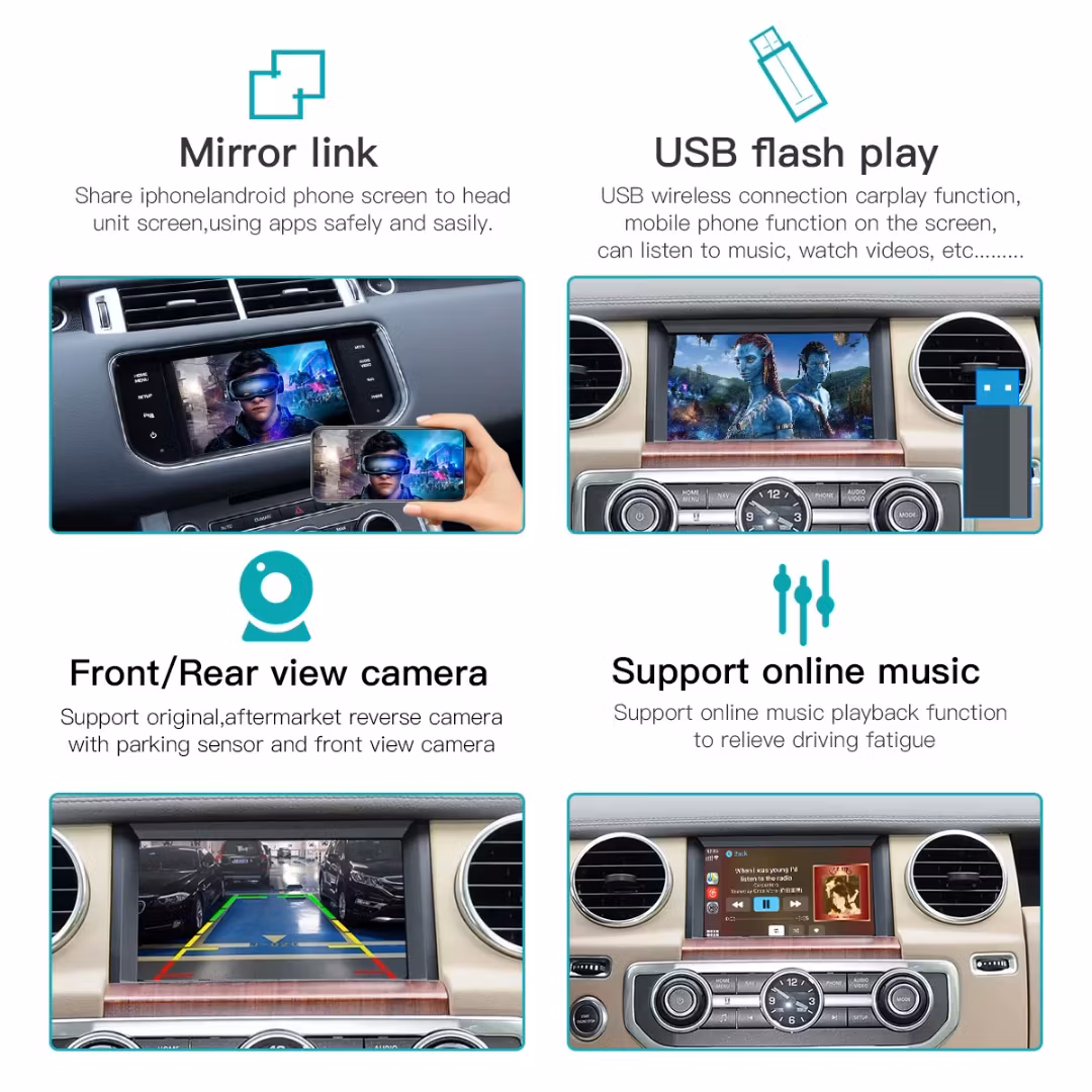 Carplay android auto modul  land rover discovry4,Range Rover,freelander( 2011--2017)