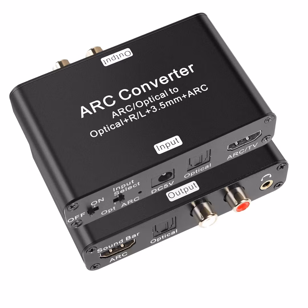 HDMI ARC-ljudutdragare, optisk till HDMI ARC, digital-till-analog-omvandlare