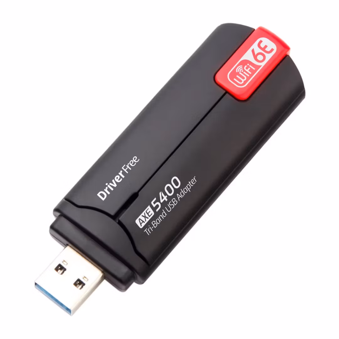 5400M USB 3.0 Wifi 6E Dongle Nätverkskort  2.4GHz 5GHz 6GHz Tri-Band Driver Gratis USB Wifi Adapter för PC