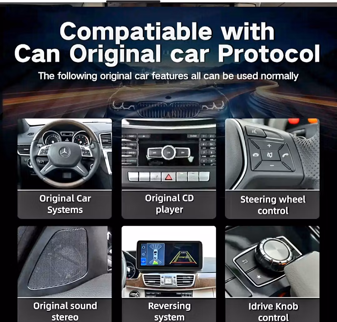 10,25 " android 13, bilstereo Mercedes Benz E- klass ( 2013--2014) NTG 4.5,  gps,bluetooth,carplay,android auto,  rds,dsp,Ram: 8GB, Rom: 128GB, 4G LTE+GRATIS BACKKAMERA,