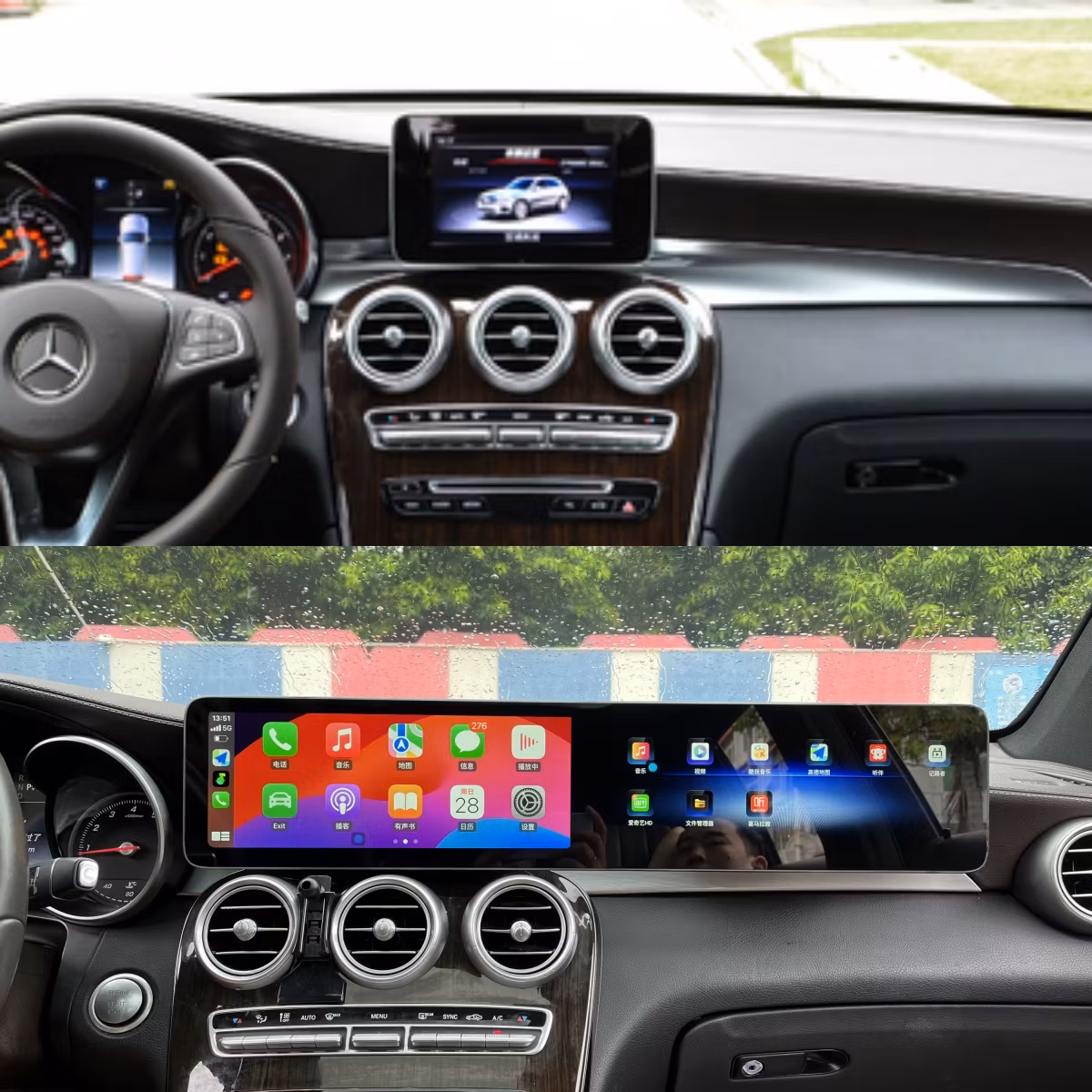 24,6"android 13, bilstereo Mercedes Benz GLC-klass (2015-2018) PCM4.0-SYSTEM,gps carplay android auto Dsp, bluetooth,Ram: 8GB, Rom: 256GB,4G LTE,GRATIS BACKKAMERA