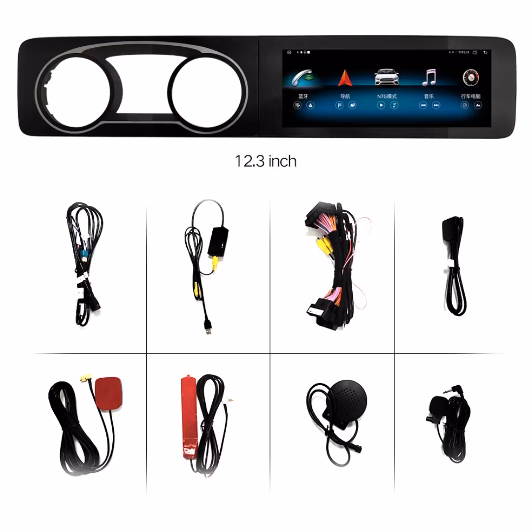 12 3" android13, dubbla skärm bilstereo Mercedes Benz E - klass w213 ( 2016-  2017) NTG 5.0, Gps carplay,android auto, dsp,bluetooth, Ram: 8GB,Rom: 128GB,4G LTE,Gratis backkamerauto
