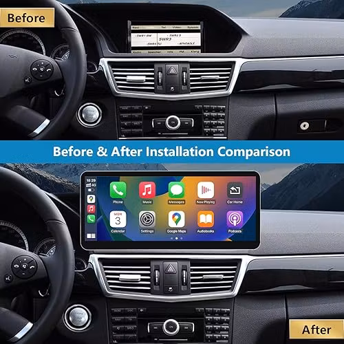 10,25 " android 13, bilstereo Mercedes Benz E- klass ( 2009--2012) NTG 4.0,  gps,bluetooth,carplay,android auto,  rds,dsp,Ram: 8GB, Rom: 128GB, 4G LTE+GRATIS BACKKAMERA,