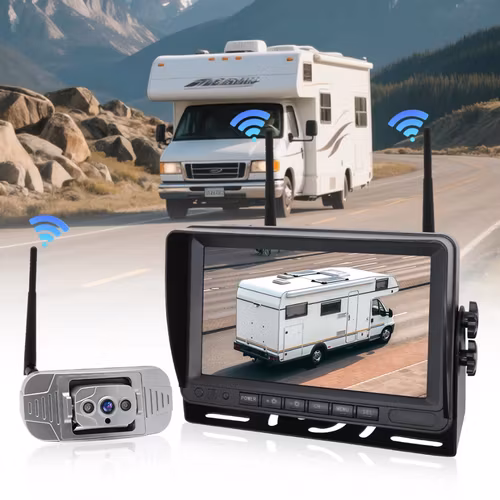 5" 2,4Ghz vattentät husbil backkamera system