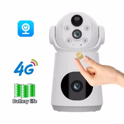 Dual kamera 4G LTE  med plats för telefon simkort