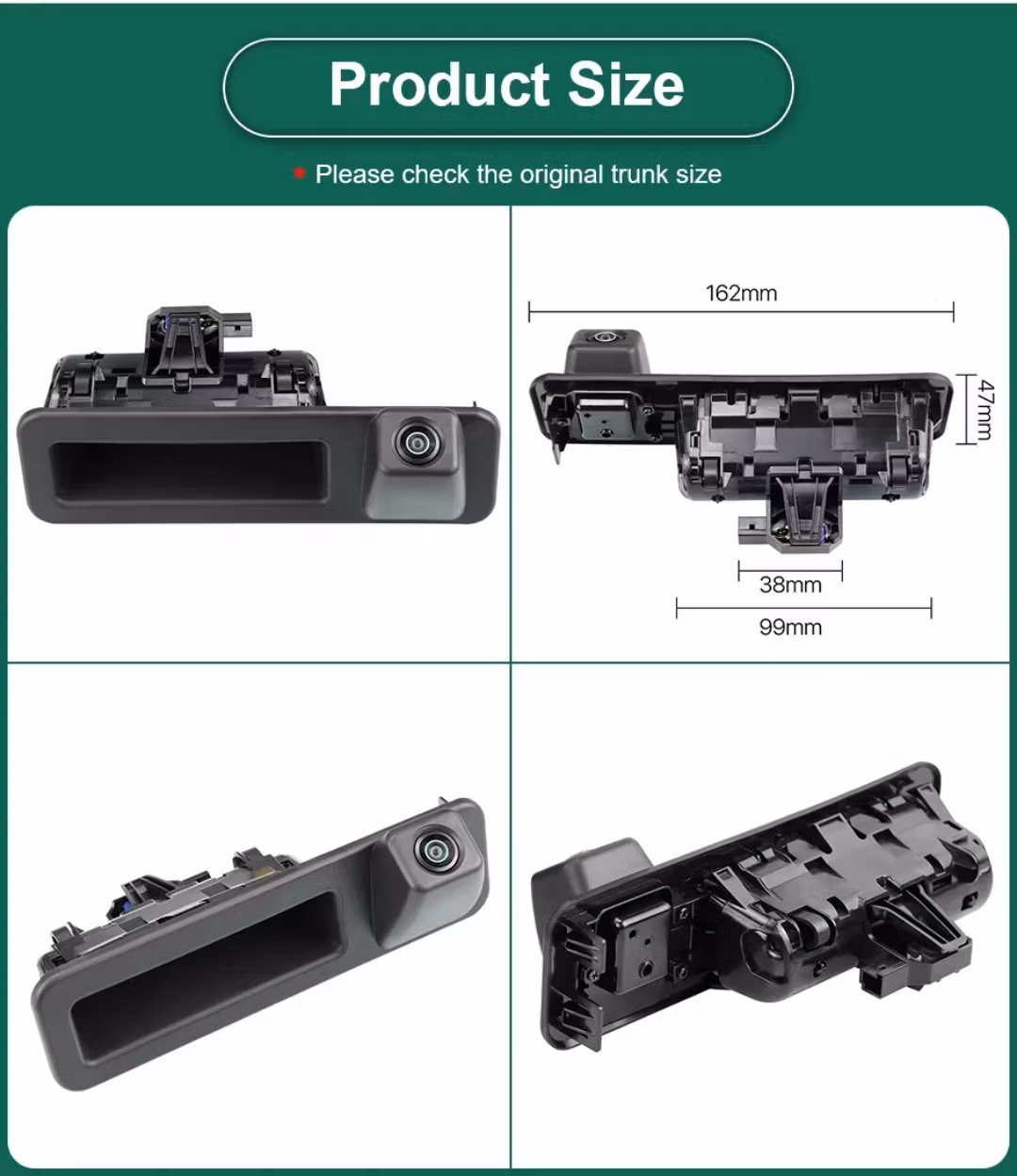 HD AHD 1080P Starlight Night Vision Vattentät Backkamera för BMW 1-serie X1 X3 X5 2018-2020