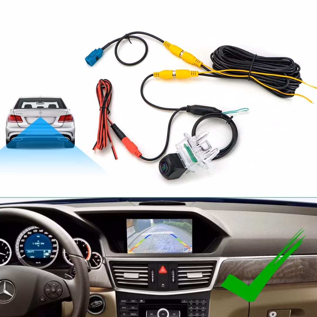 Plug & Play backkamera för Mercedes Benz W212 S212 E250 E300 E350 E400 E500 C180 C200 C300 C63 AMG 2014-2016 