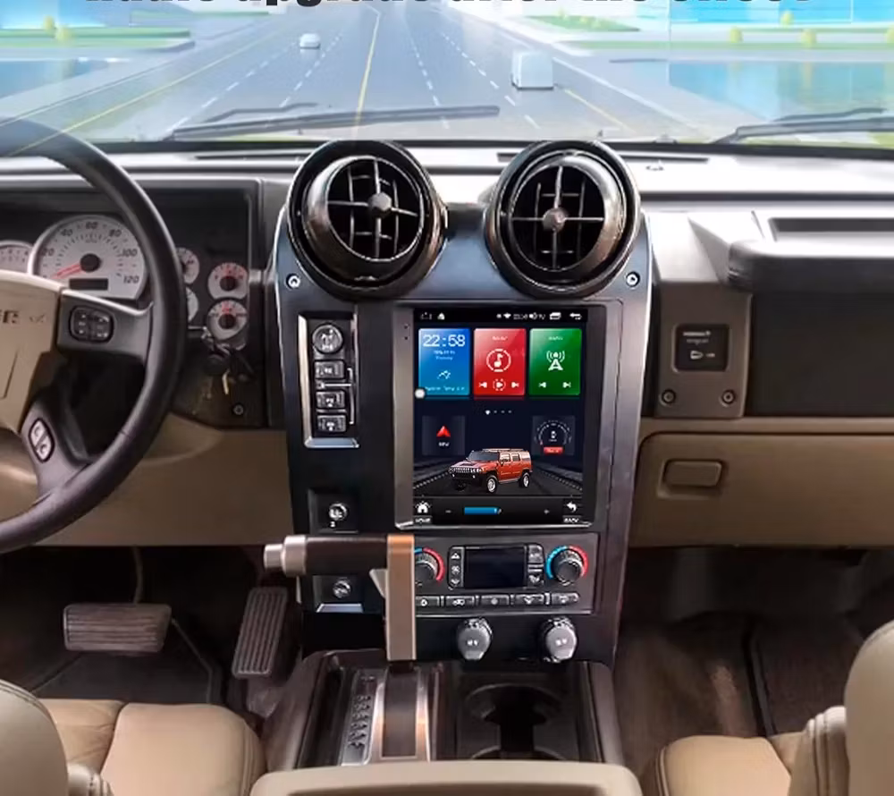 9,7"android11. Bilstereo Hummer H2 ( 2004 t--2009) Gps,rds,Bluetooth Dsp, carplay,android auto,wifi, Ram : 6GB,Rom: 128GB  4G LTE, gratis backkamera,