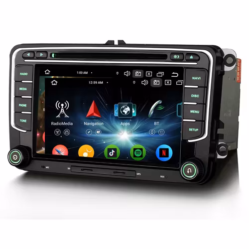 7" android 14, bilstereo VW Amarok/ caddy/Transporter T6(2016---2020) GPS, carplay,android auto Gps,Dsp,bluetooth  RAM: 4GB,ROM:64GB ,wifi,Rds,4G lte+ Gratis backkamera