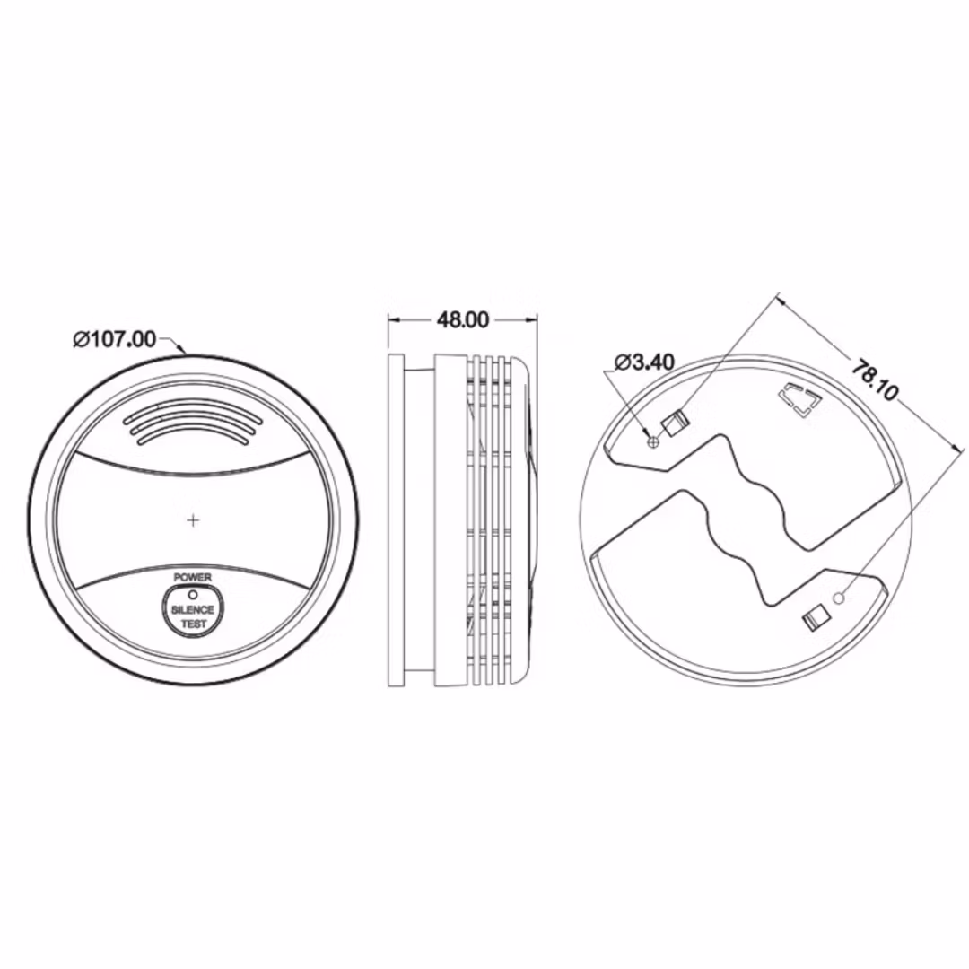 Wifi tuya rökdetektor,Brandvarnare