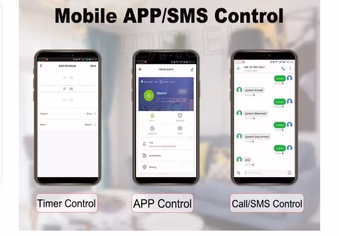 Tuya Smart WIFI 4G LTE Inbrottslarmssystem för Hem & firma