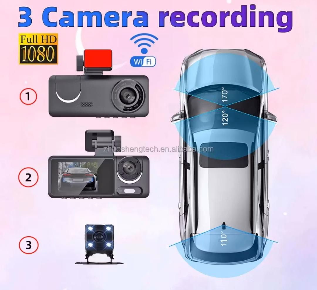 Trippellins-bilkamera