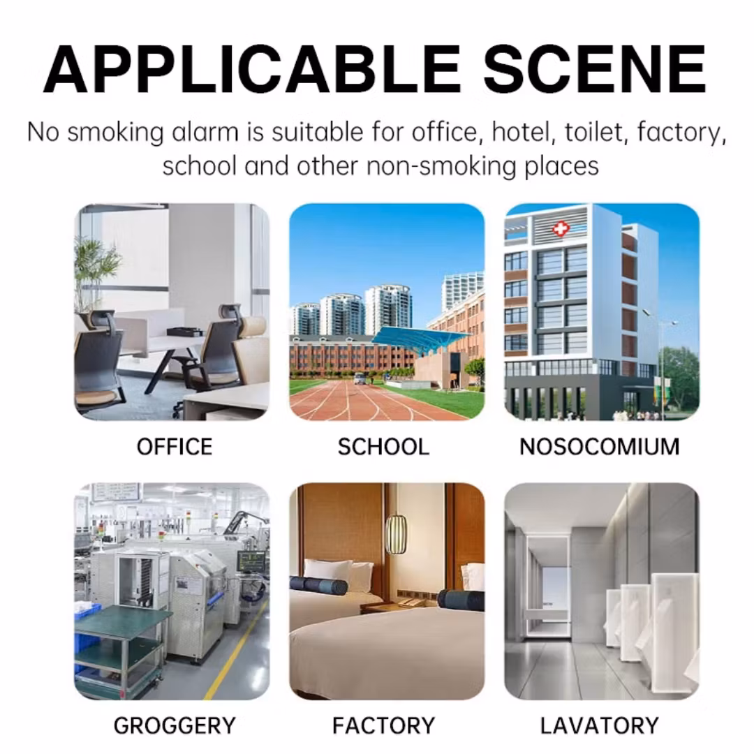 Trådlös E-cigarett rökdetektor + fjärrkobtroll