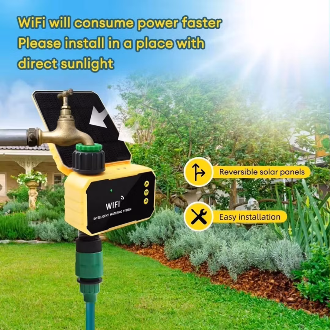 Wifi bevattningskontrollen med solpanel