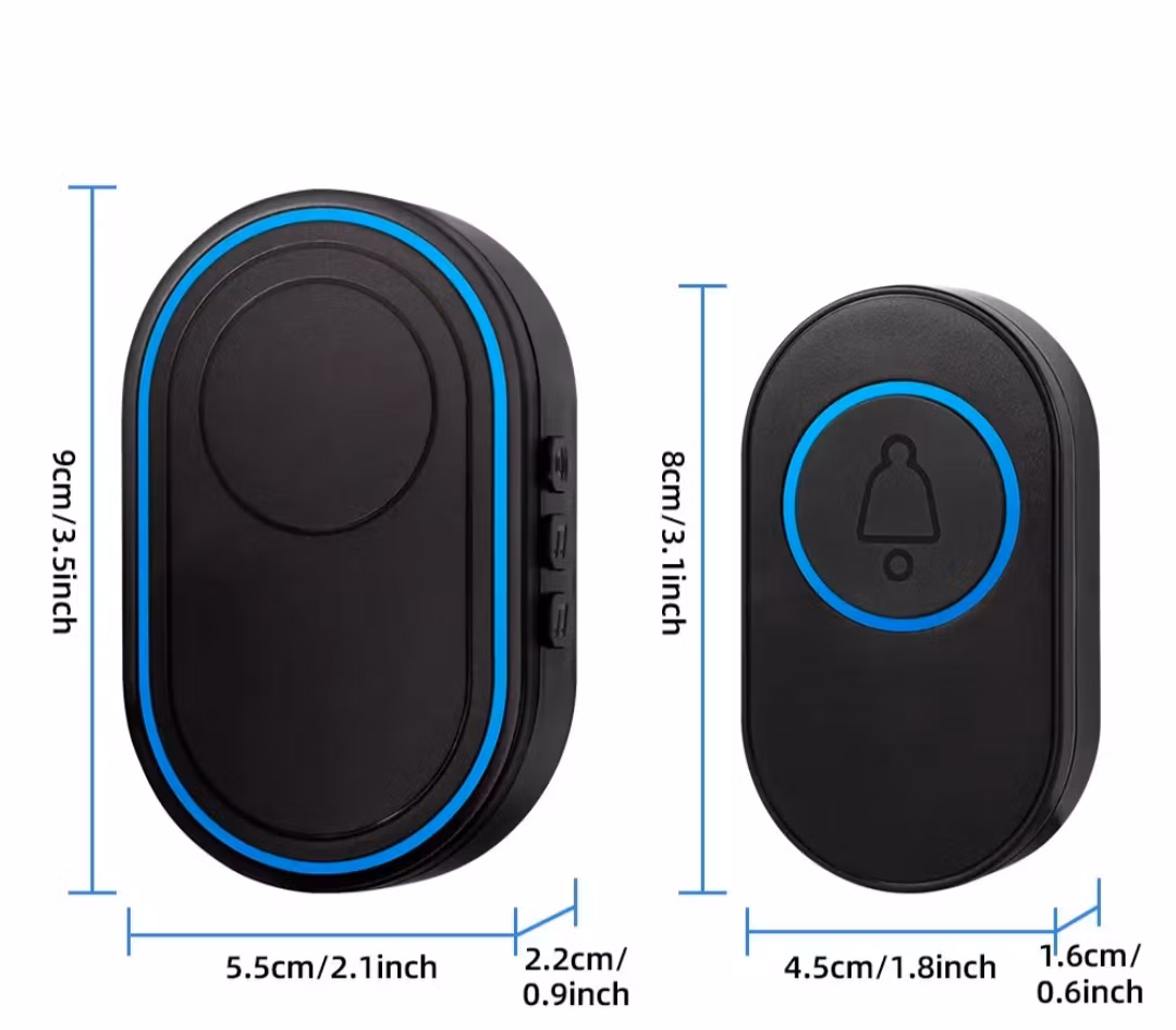 Trådlös vattentät dörrklocka