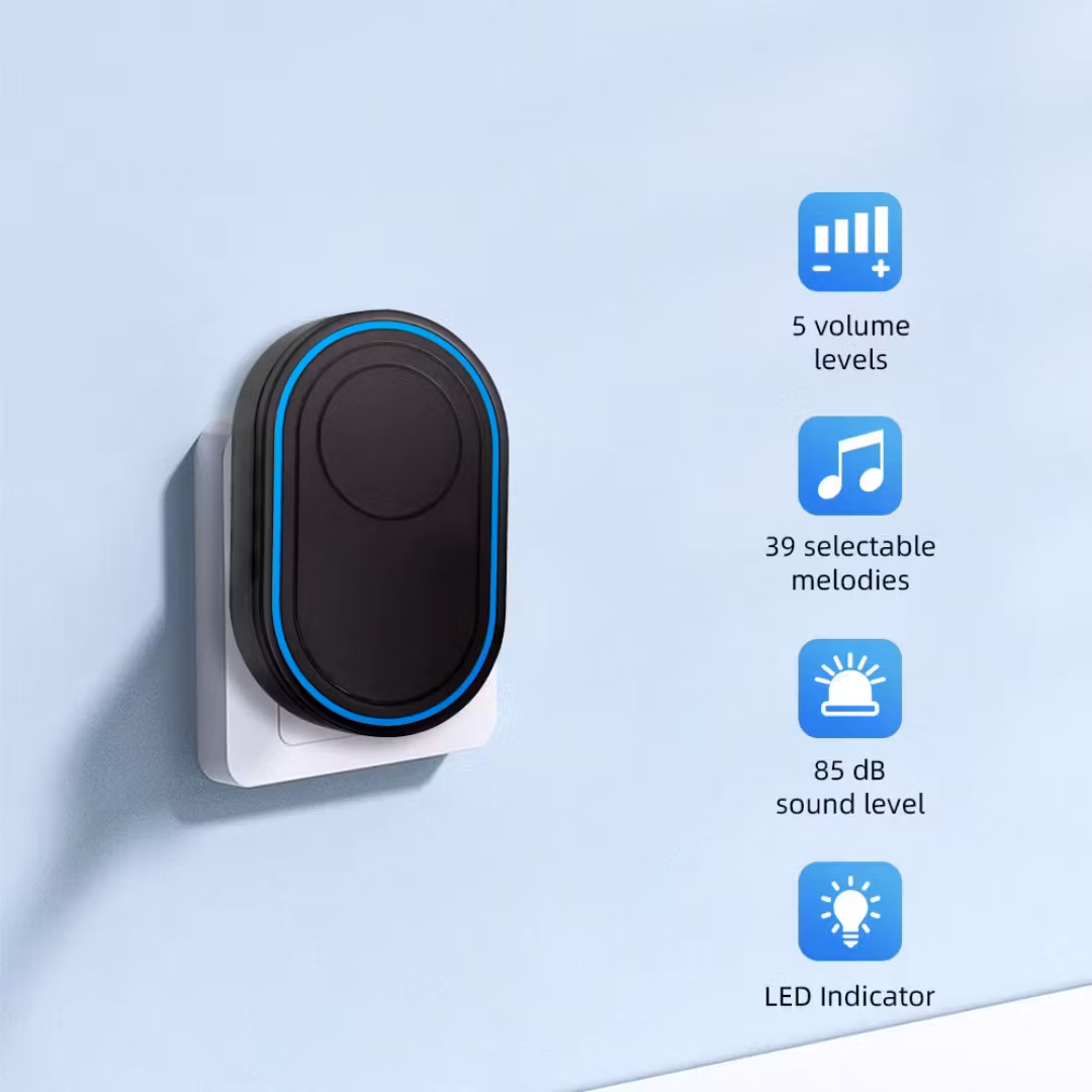 Trådlös vattentät dörrklocka