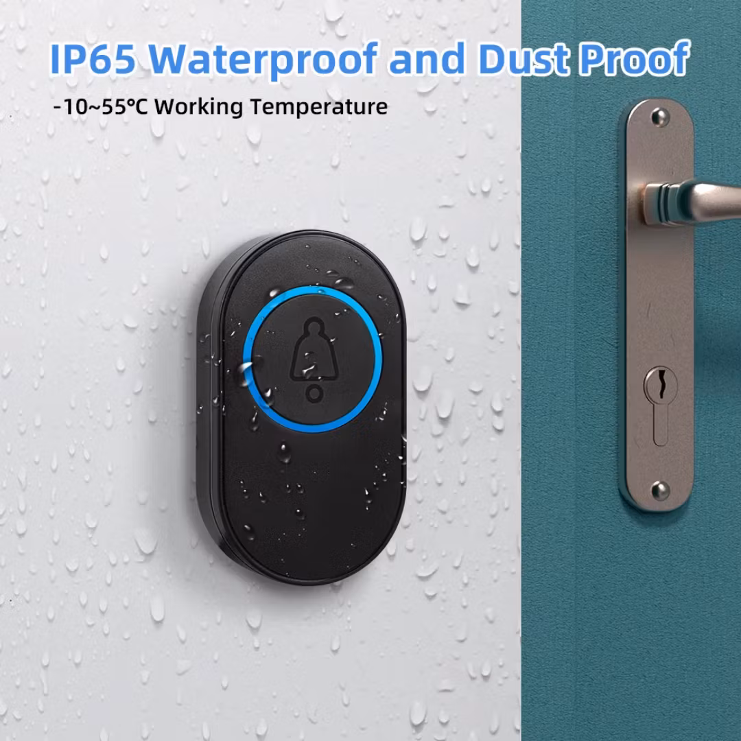 Trådlös vattentät dörrklocka
