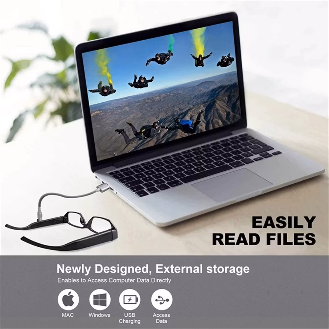 Glasögon med  wifi och HD videokamera