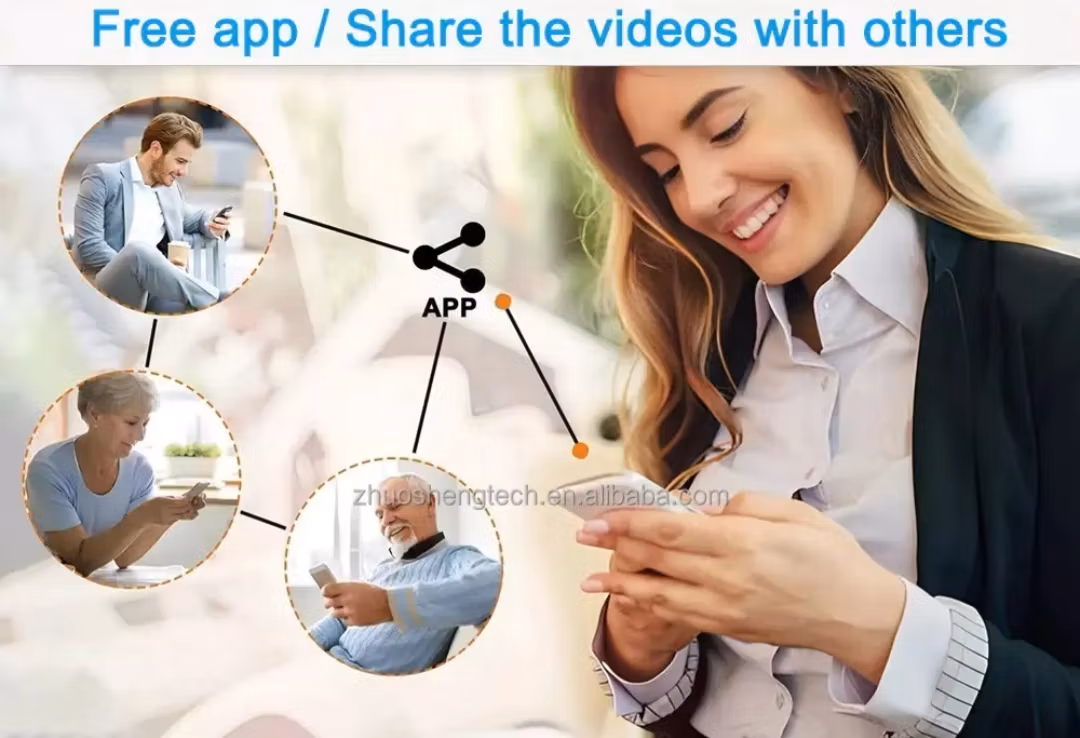 Mini wifi knappkamera med mörkerseende ,rörelse detektor,2000 mAh