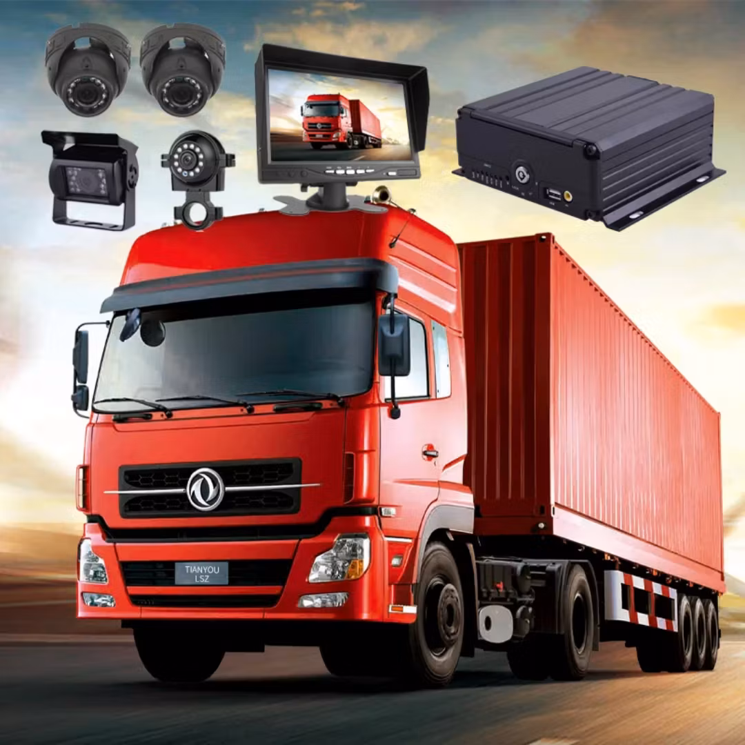 8-kanals övervakningsset HDD mobil DVR med 4G, GPS, WIFI, MDVR, vattentät, 1080P kamera för bussar, lastbilar, videoövervakning