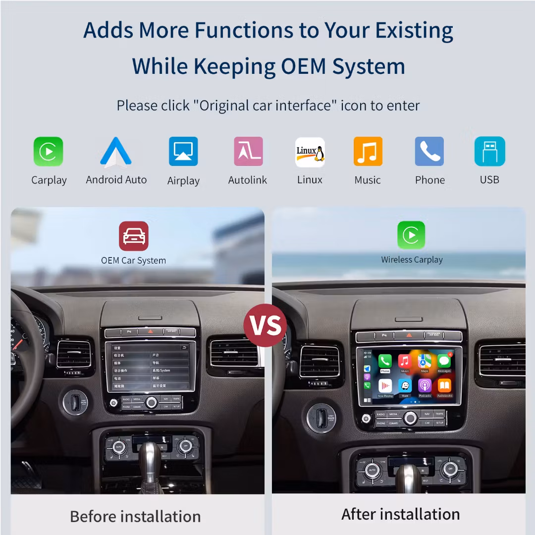 Carplay android auto VW Touareg ( 2016-2018)