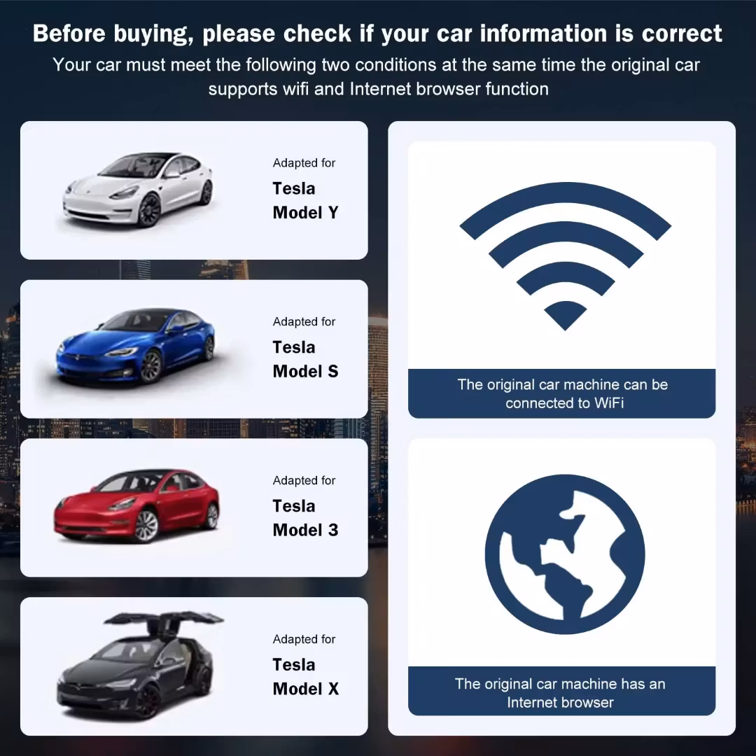 Carplay android auto box Tesla Model Y ,Tesla Model S ,Tesla Model 3 ,Tesla Model X