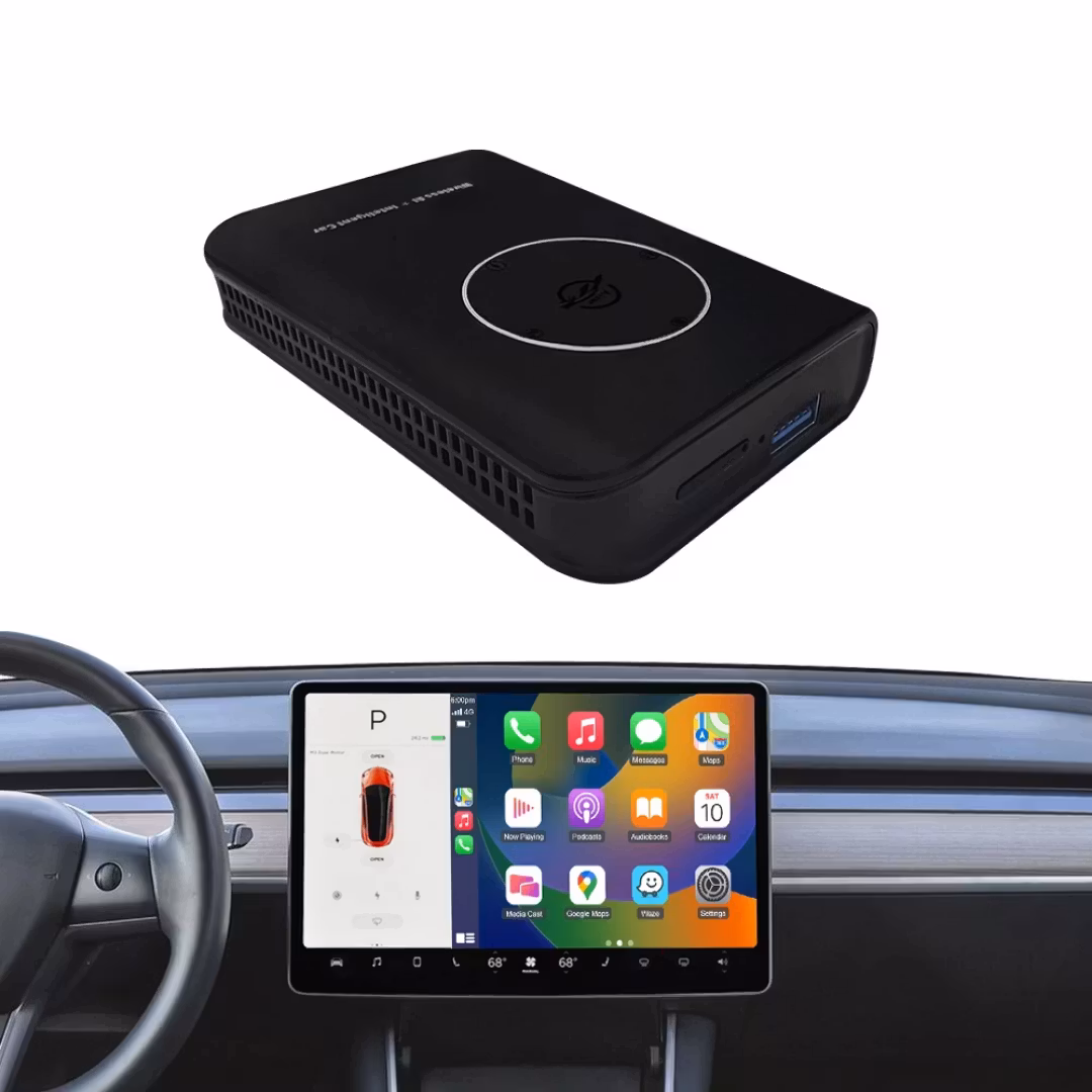 Carplay android auto box Tesla Model Y ,Tesla Model S ,Tesla Model 3 ,Tesla Model X