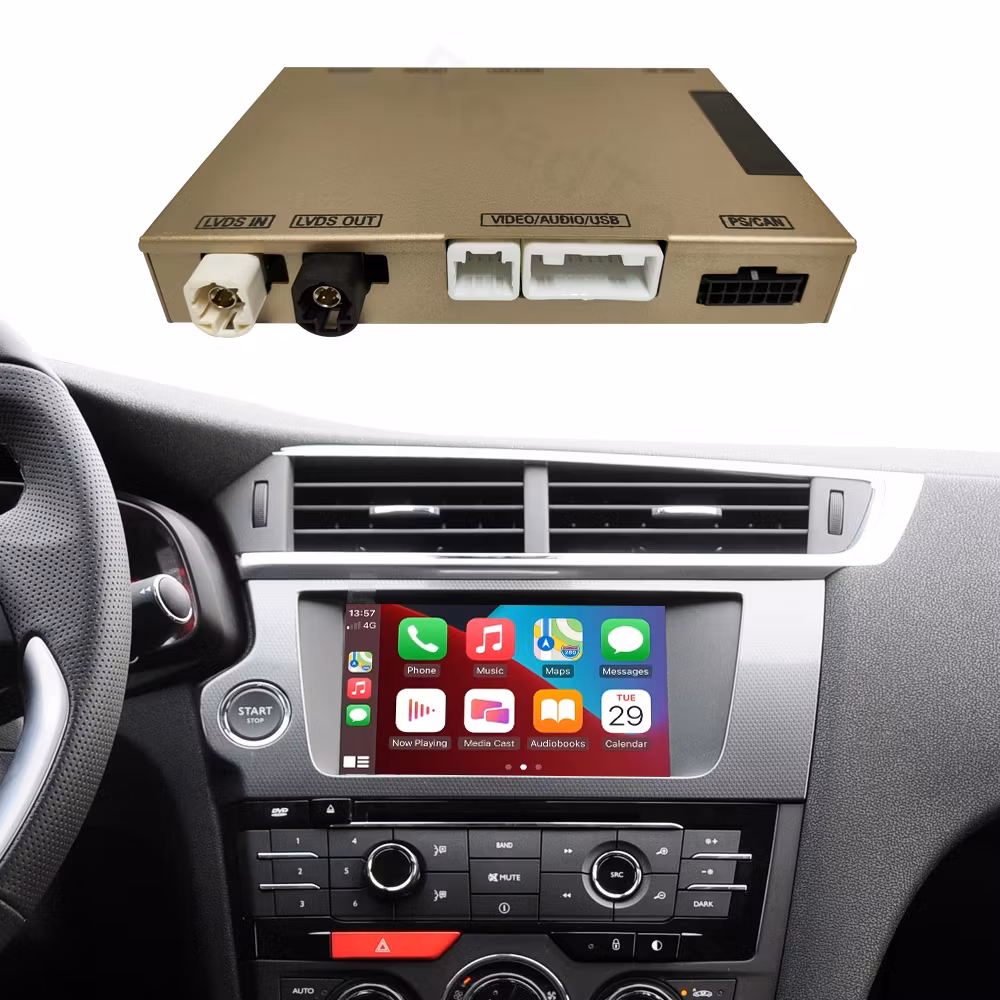 Carplay, android auto box ,Peugeot 2008 408 508 med 7-tums LCD-skärm (2014--2016)