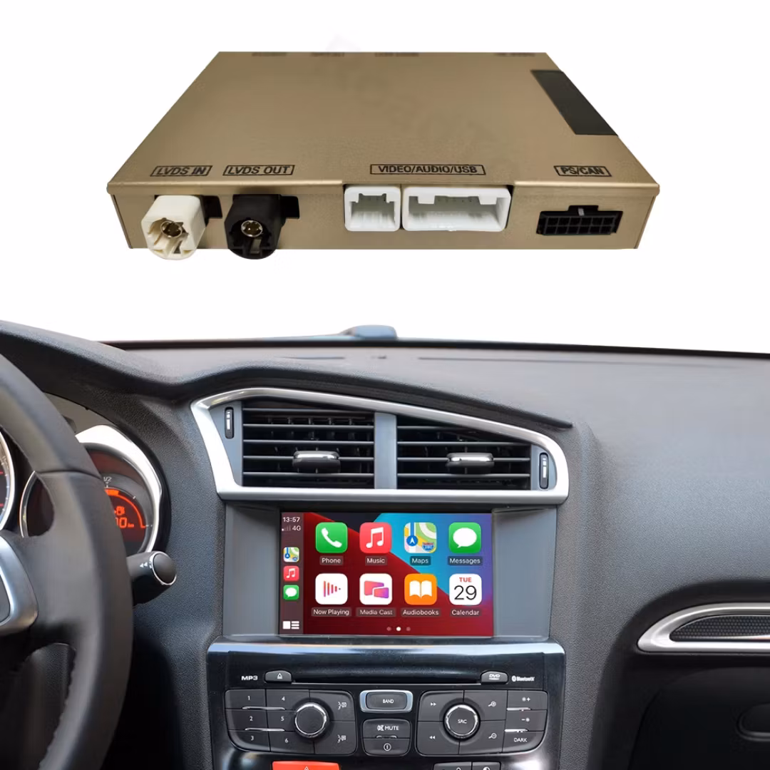 Carplay android auto Citroën C4L , C5,DS DS5, DS DS6   med 7-tums LCD-skärm (2014--2016)