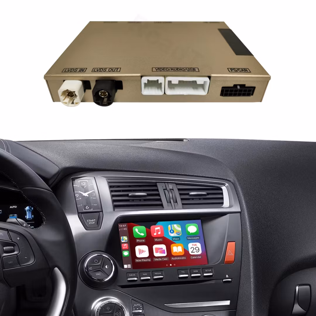 Carplay android auto Citroën C4L , C5,DS DS5, DS DS6   med 7-tums LCD-skärm (2014--2016)