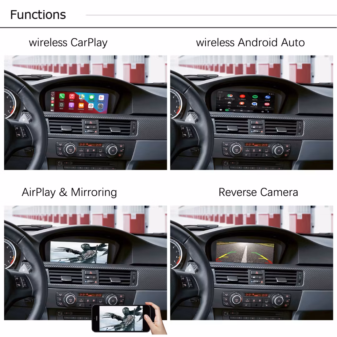 Carplay ,android auto BMW CIC SYSTEM, 5-serien F10/F11 7-serien F01/F02/F03/F04 【2008-2012】