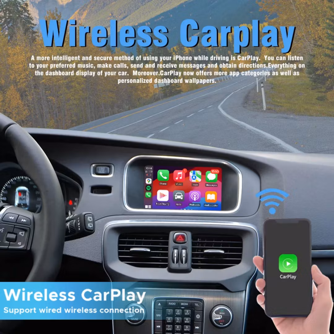 Carplay&android  auto box Volvo  V40 ( 2010-2013) + GRATIS BACKKAMERA