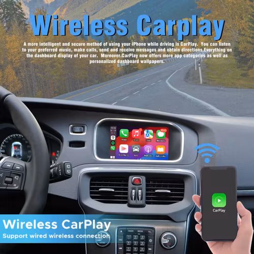 Carplay&android  auto box Volvo  V40 ( 2010-2013) + GRATIS BACKKAMERA