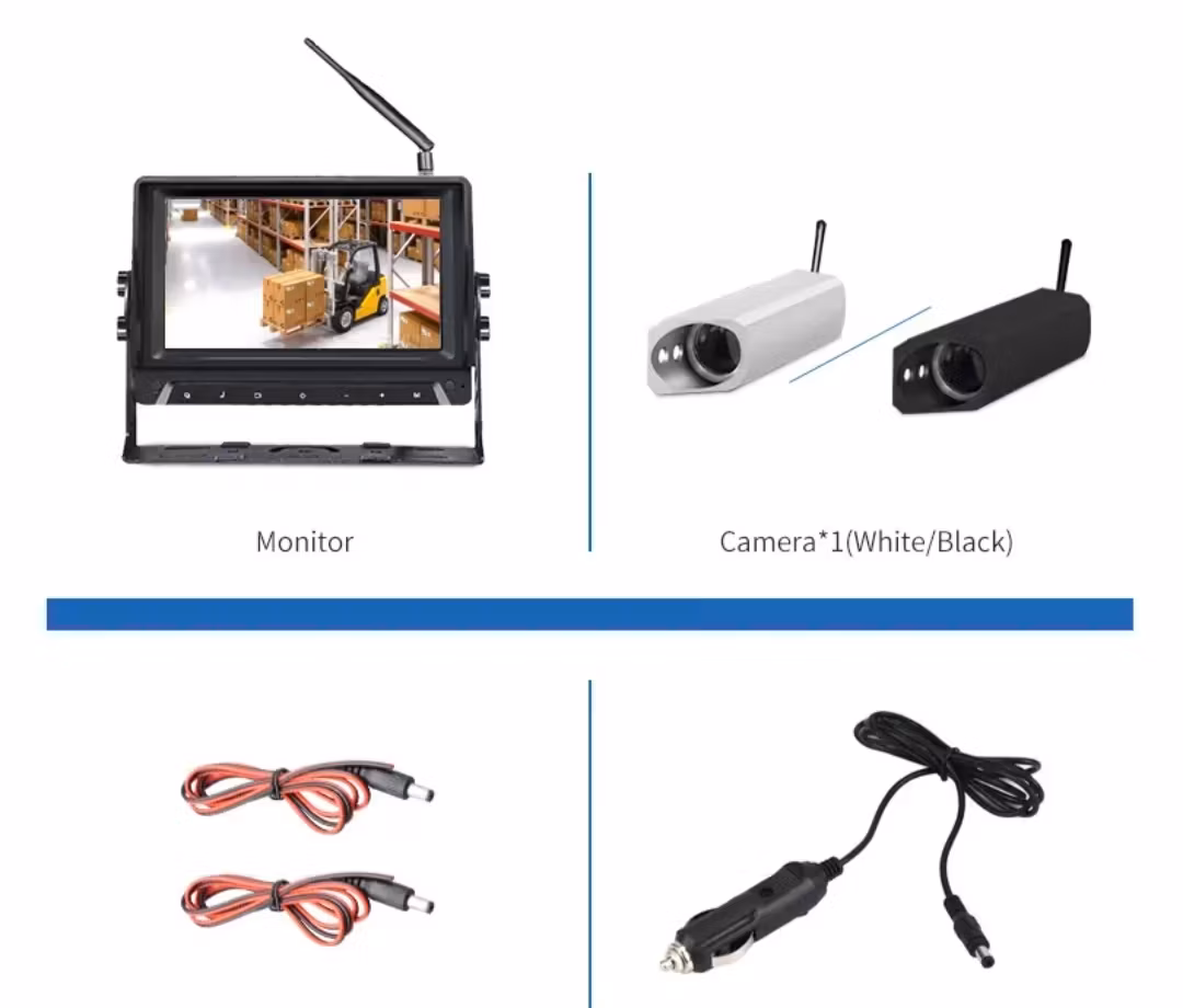 7 tums monitor+  trådlös magnetiskt  kamerasystem till truckar