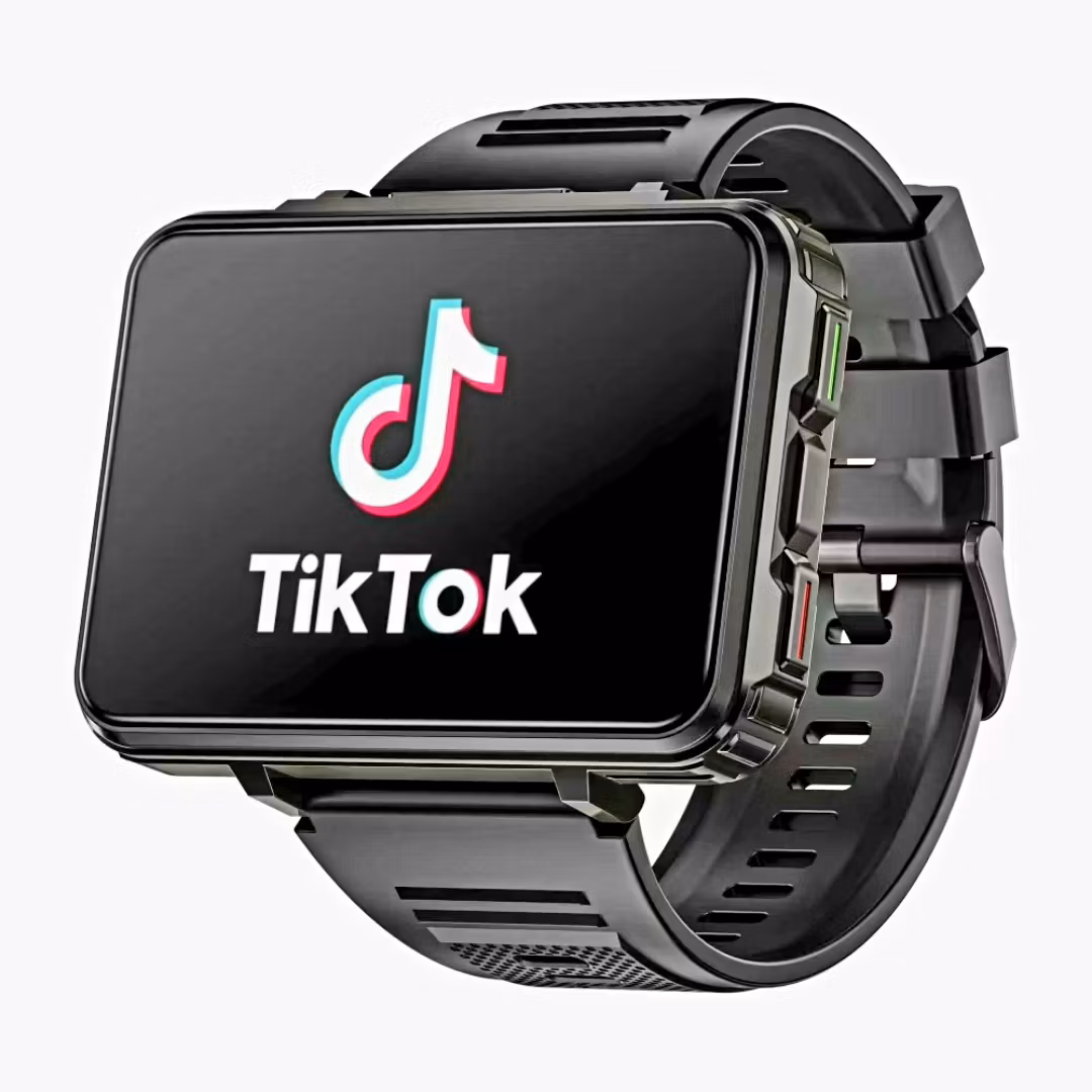 Android 10,  2,4 tum 4G lte smartklocka nano  simkort,wifi,1500mAh Ram: 4GB,ROM:64GB